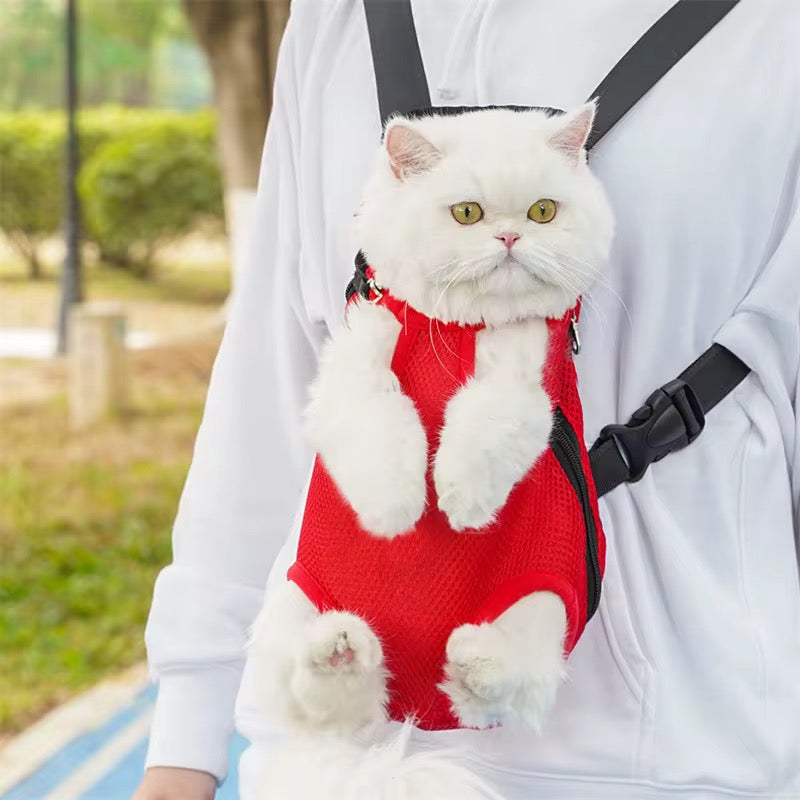 Sac de Transport Frontal pour Chat – Mains Libres