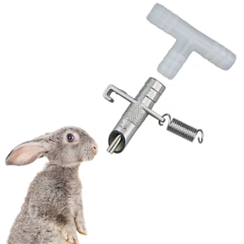 Abreuvoir Automatique Inox pour Lapin – Valve à Ressort (lot de 10 )