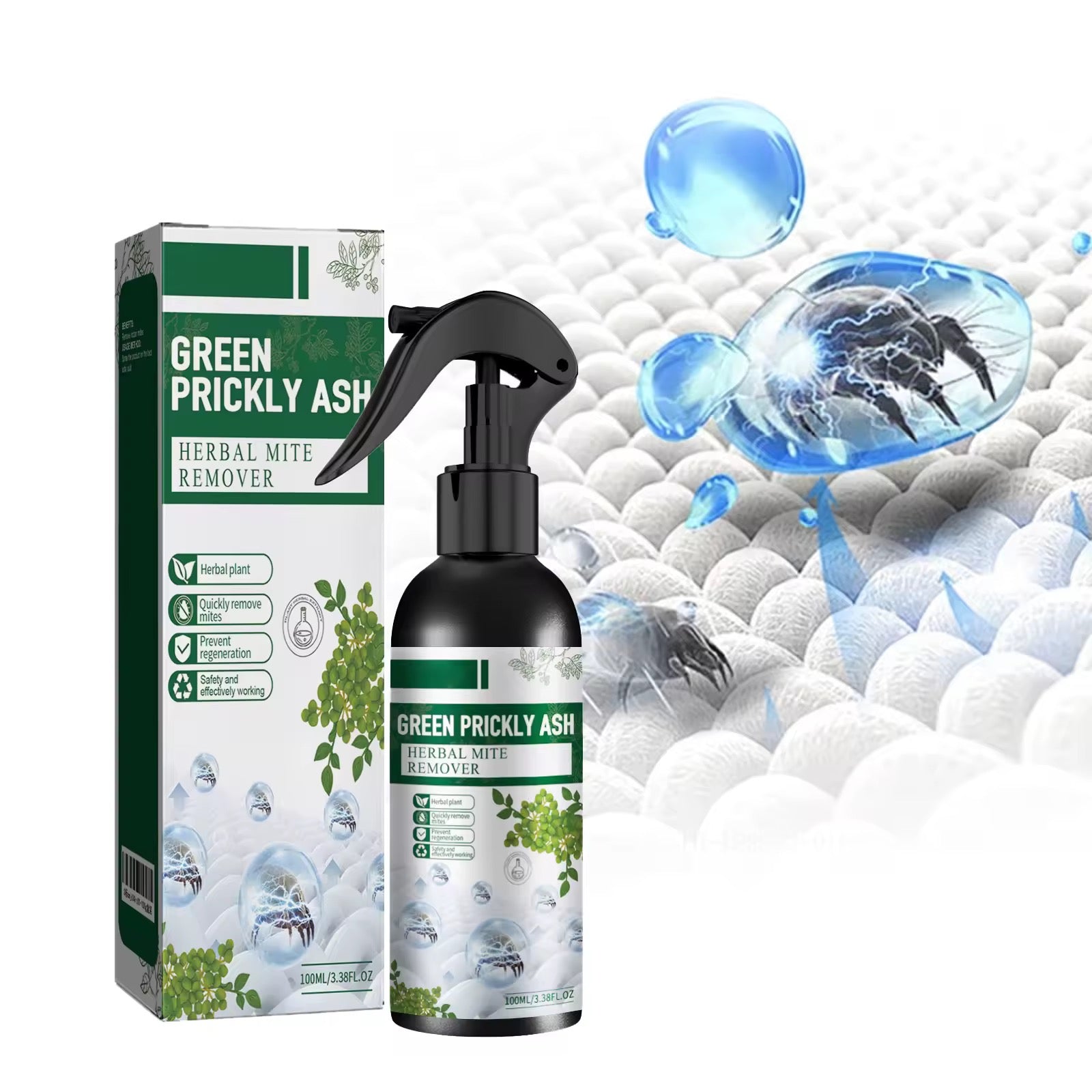 Green Prickly Ash – Spray Anti-Acariens à Base de Plantes 100ml