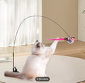 Canne à Pêche Interactive pour Chat – avec Oiseau et Plumes