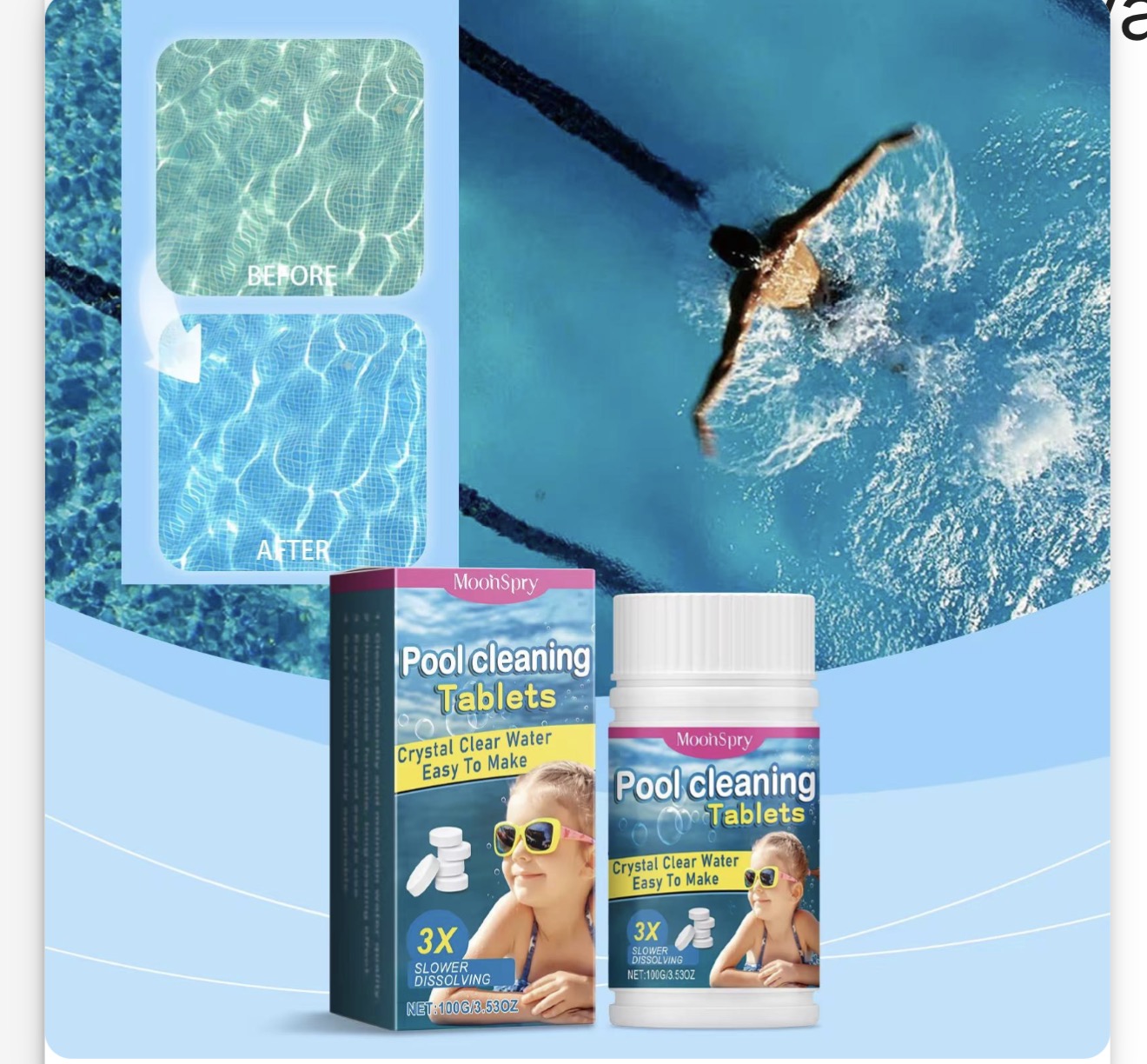 Tablettes Nettoyantes pour Piscine – Eau Cristalline Garantie