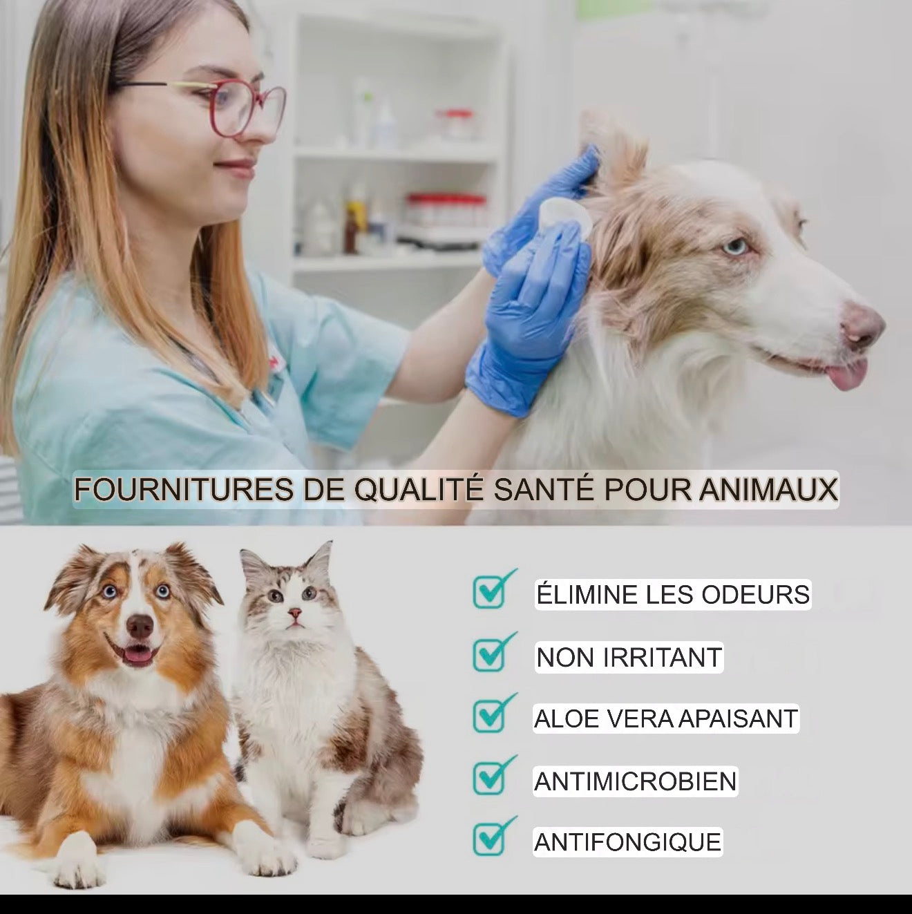 ELAIMEI Ultra-Otic – Nettoyant  Avancé pour Chiens et Chats 50ml