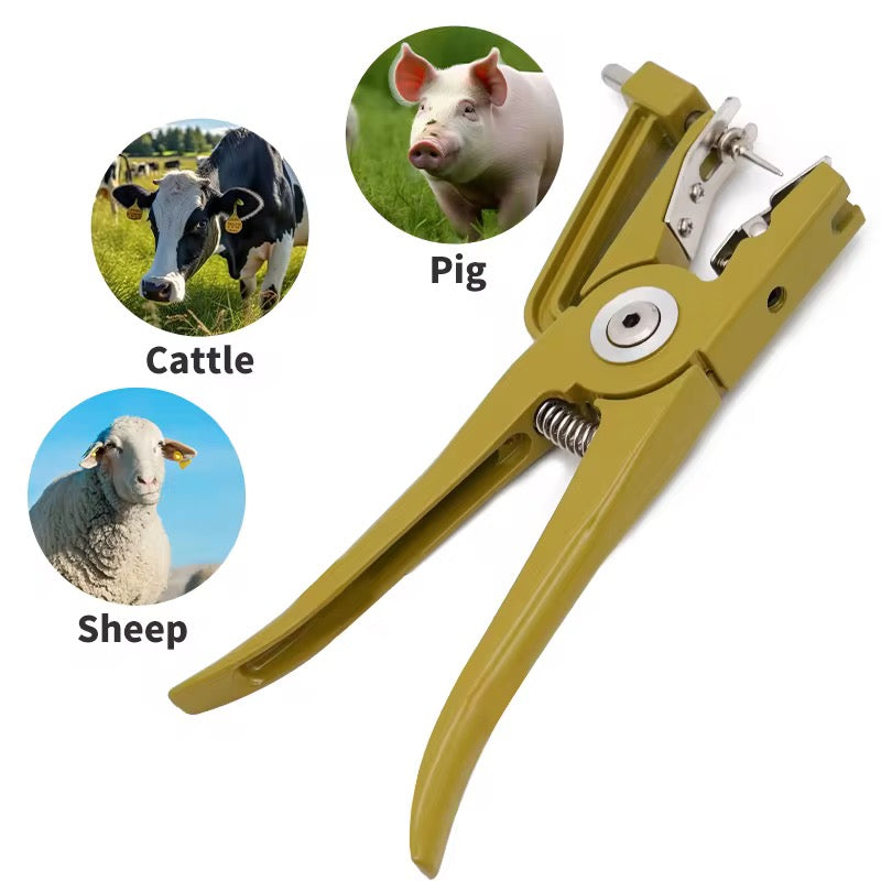 Pince Pose Boucles d'Oreilles pour Animaux d'Élevage – Bovins, Porcs, Moutons