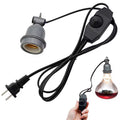 Douille E27 avec Variateur et Câble d'Alimentation – pour Lampe Chauffante Infrarouge