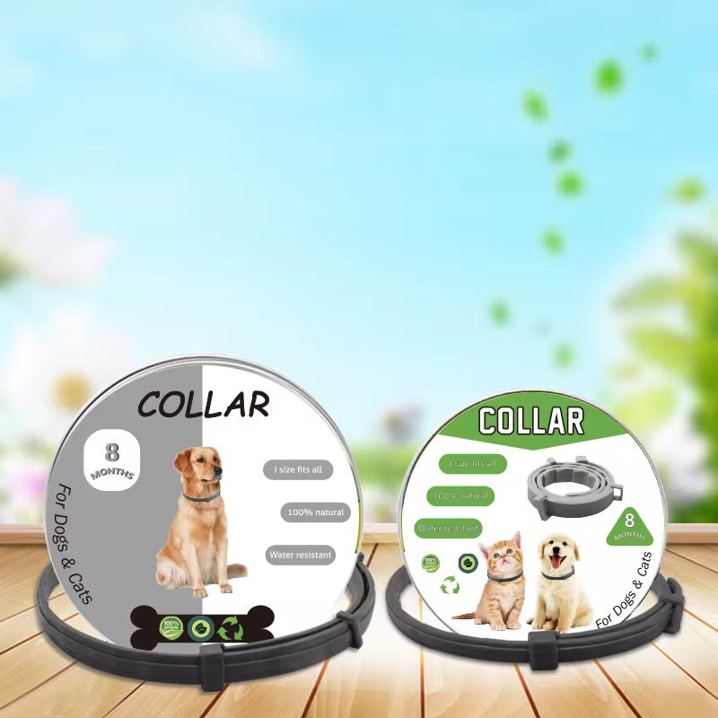 Collier Anti-Puces et Tiques pour Chien et Chat – 8 Mois de Protection, 100% Naturel