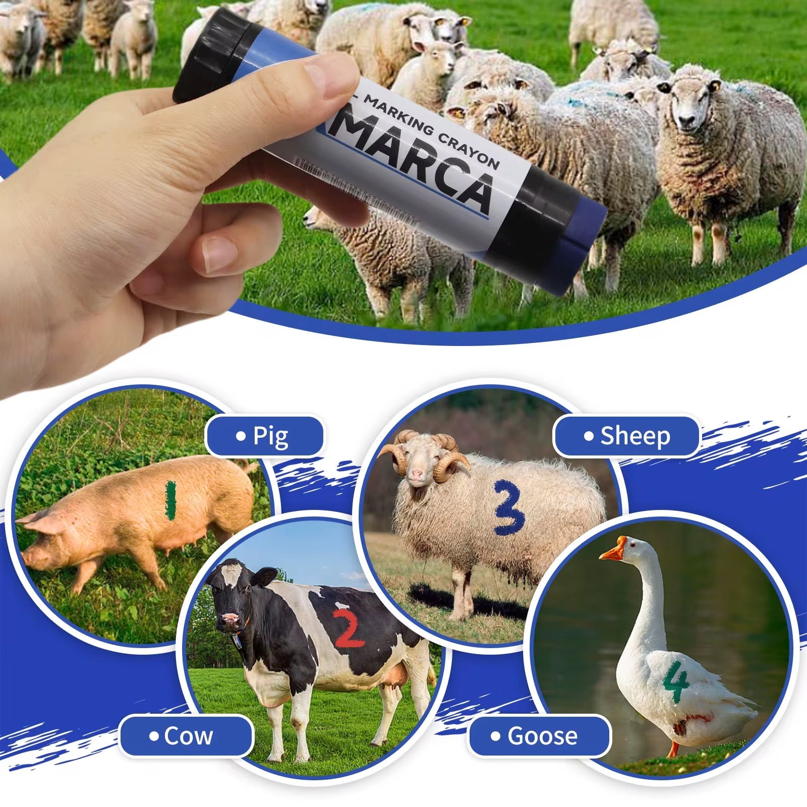 Crayon marqueur pour animaux d'élevage – MARCA