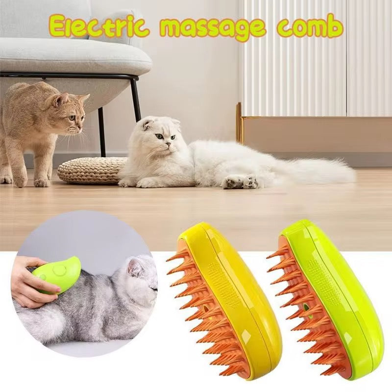 Brosse Peigne Massant Électrique pour Chat et Chien