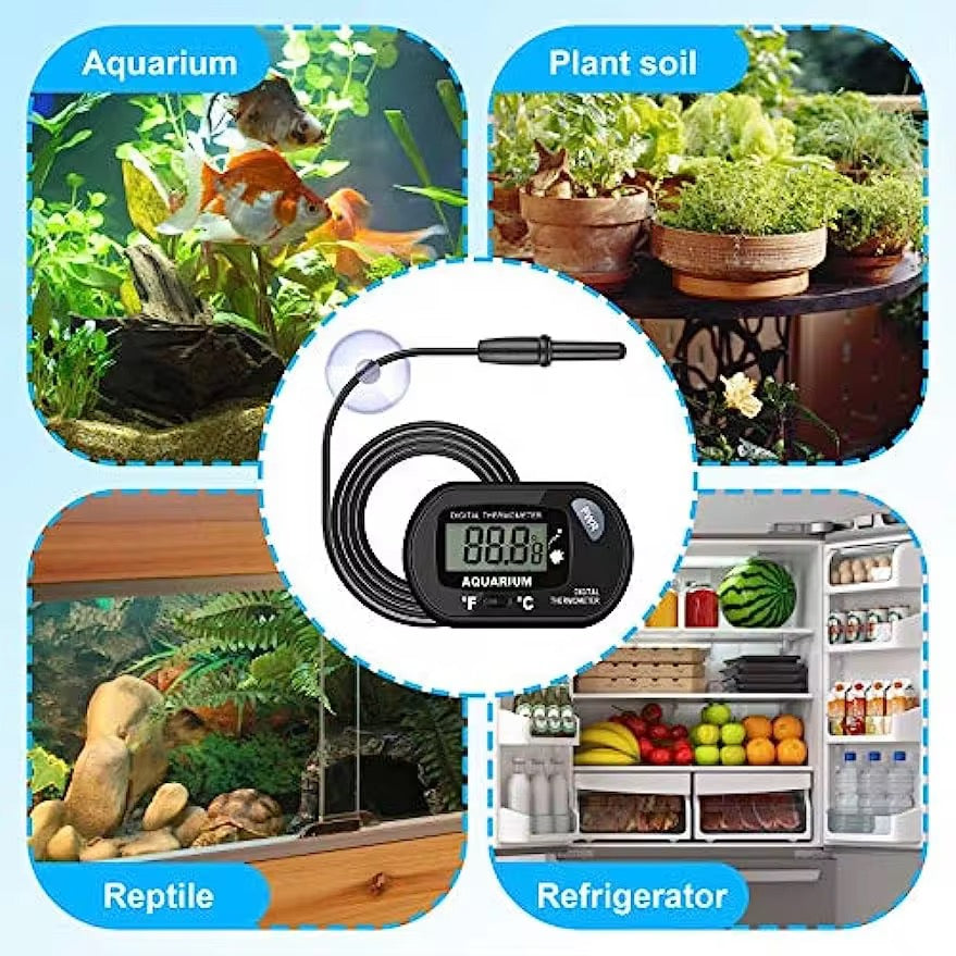 Thermomètre Digital  multifonctions pour Aquarium