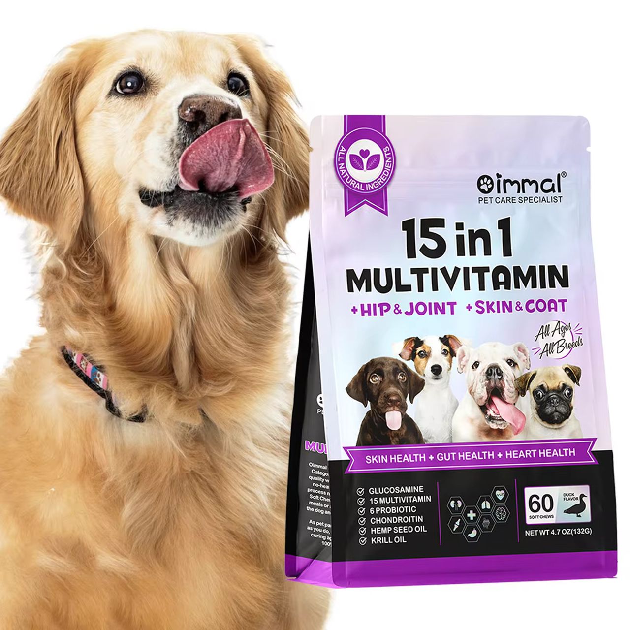 Multivitamines 15 en 1 pour Chiens – Oimmal