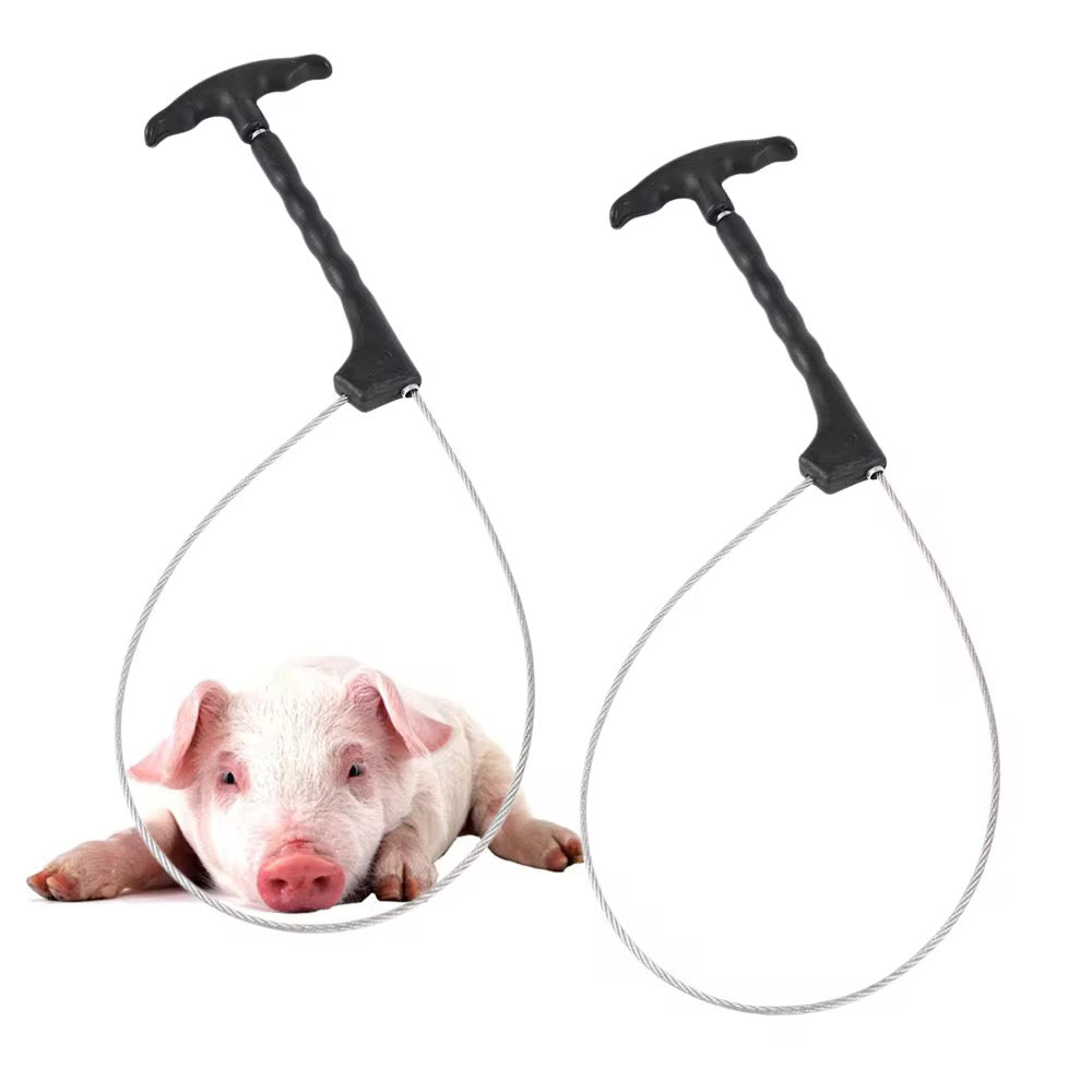 Lasso de contention pour porcs – Câble inox & Poignée ergonomique (Copie)