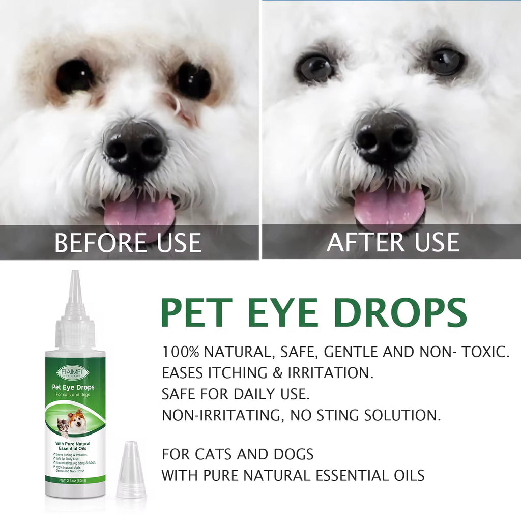 Collyre Vétérinaire ELAIMEI – Pet Eye Drops 60ml