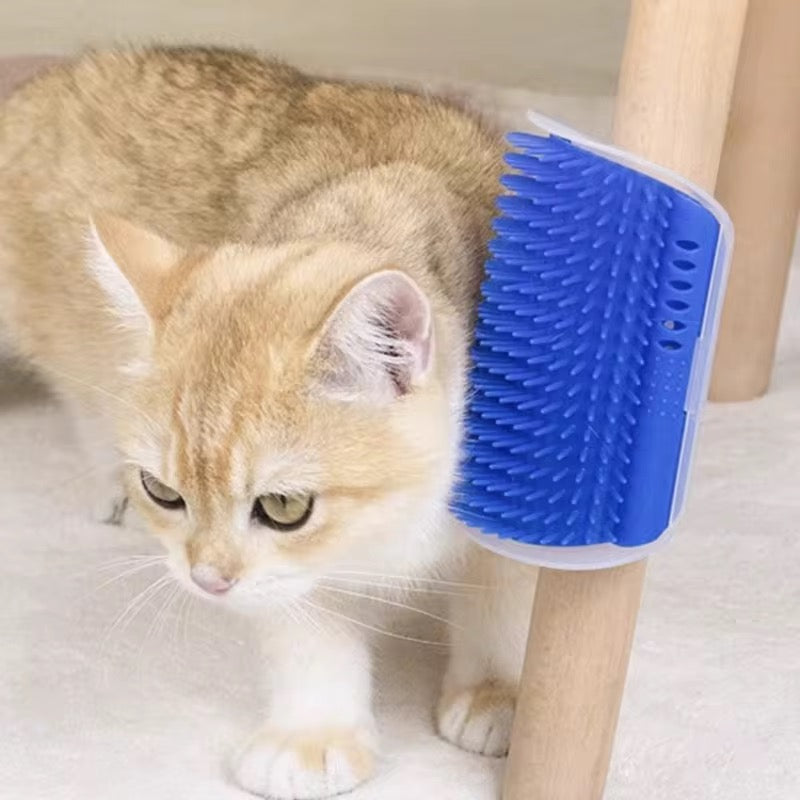 Brosse d'Auto-Toilettage pour Chat – Fixation Murale