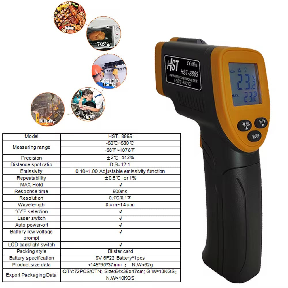 Thermomètre Infrarouge Sans Contact HST-8865