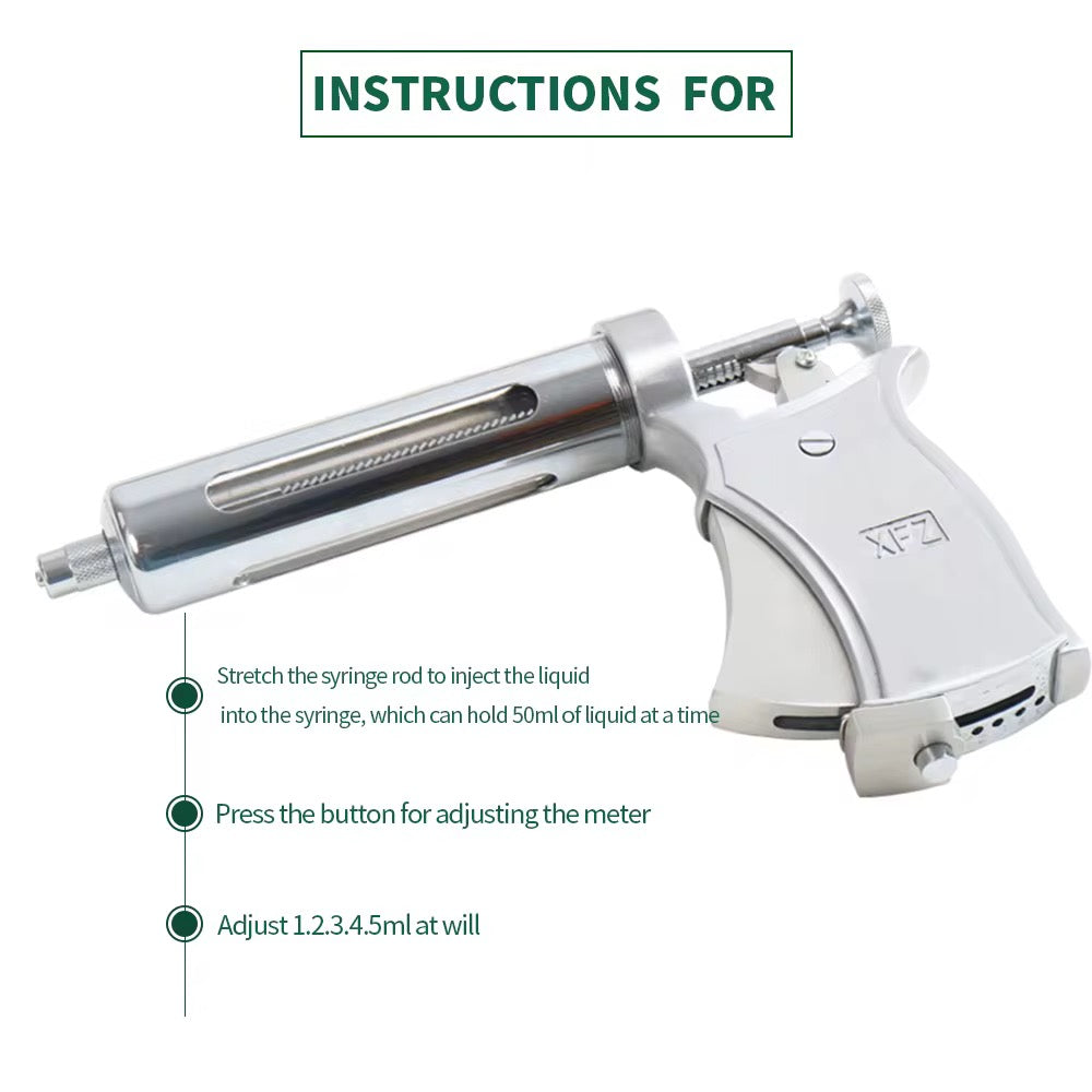 Pistolet Injecteur Vétérinaire XFZ – Seringue Automatique 50ml