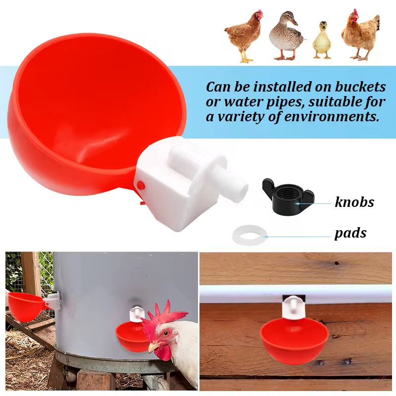 Abreuvoir automatique à clipser pour volailles et petits animaux lot 10