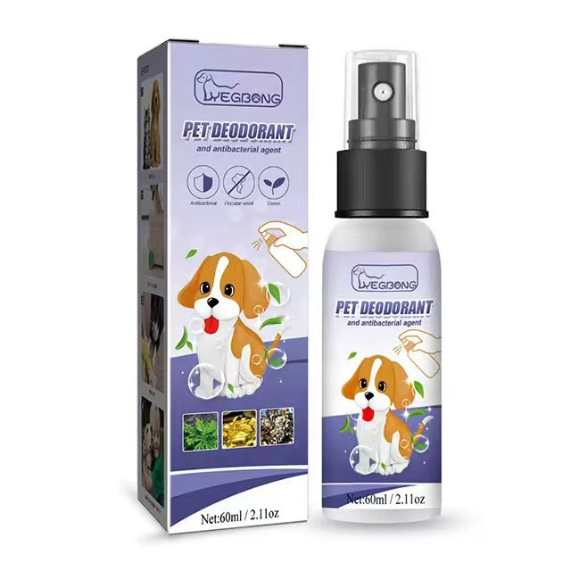 Spray Déodorant Antibactérien pour Animaux – Wegbong 60ml