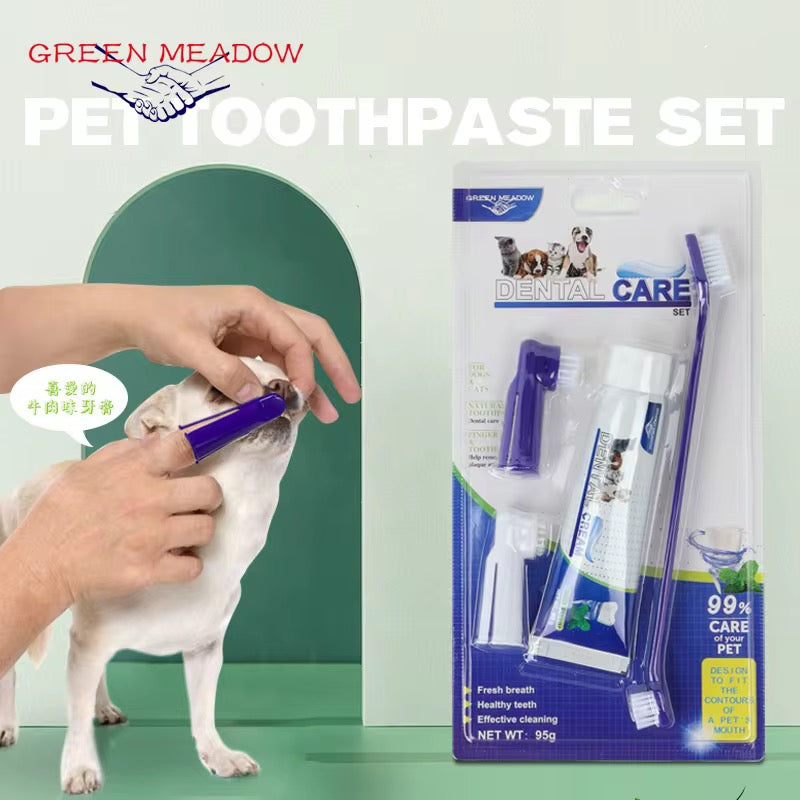 Kit Dentaire pour Chien et Chat - Brosse à Dents + Dentifrice (Copie)