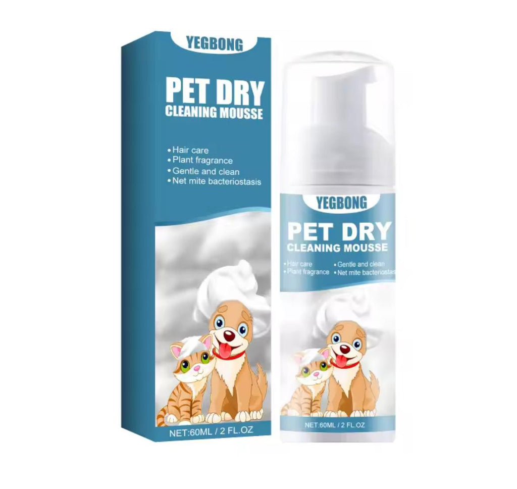 Mousse Nettoyante Sèche pour Chien et Chat