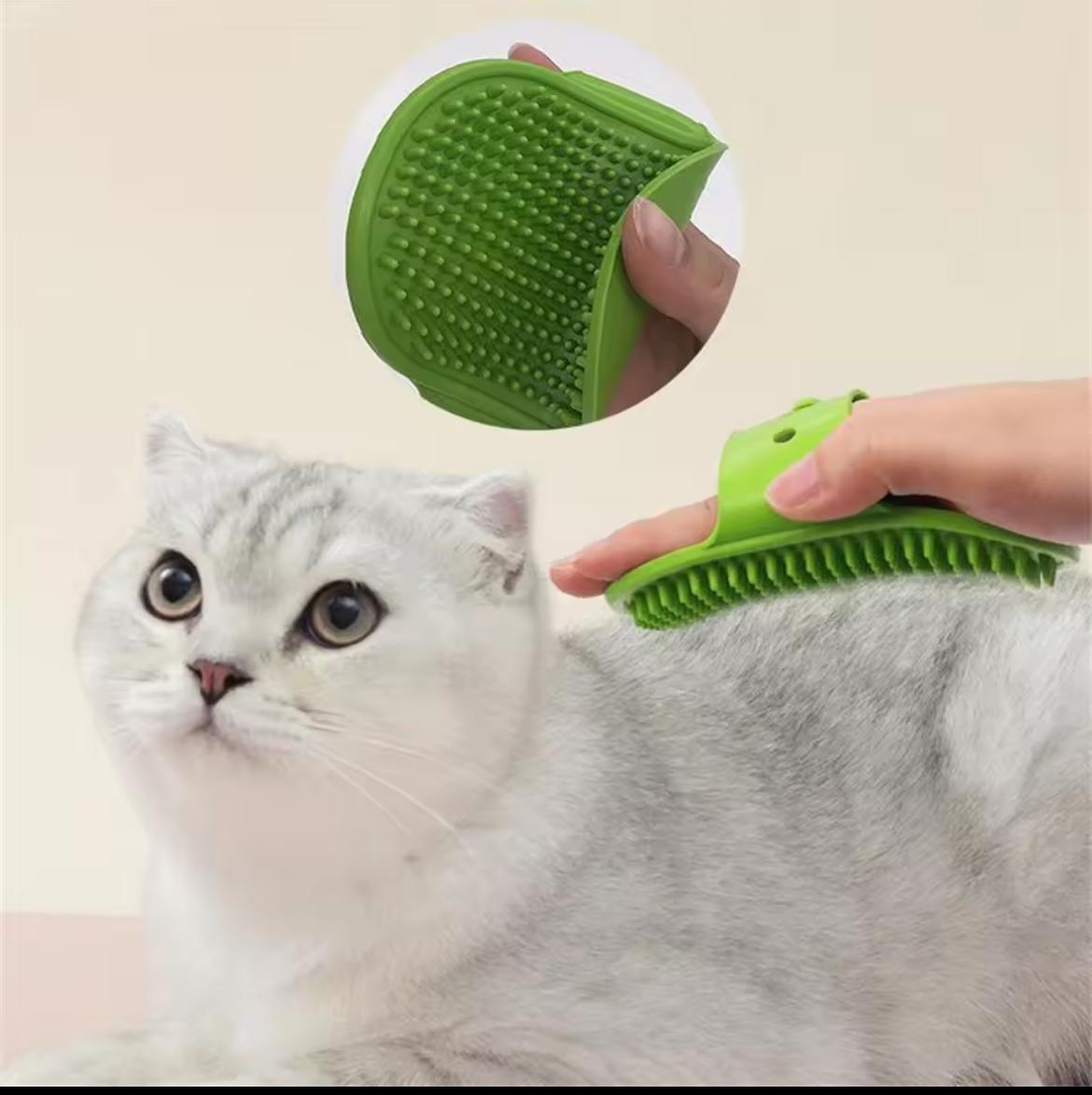 Brosse de Bain en Silicone pour Chien et Chat – Massage & Toilettage